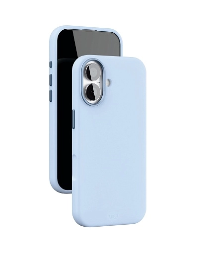 Чехол защитный "vlp" Aster Pro Case с MagSafe для iPhone 17, голубой